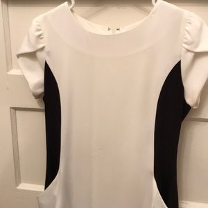 Black and white dress with pockets